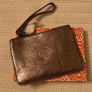 Stella & Dot metallic wristlet